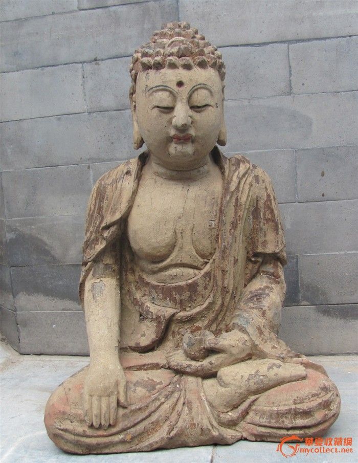 收来的明代 木头 佛像_收来的明代 木头 佛像价