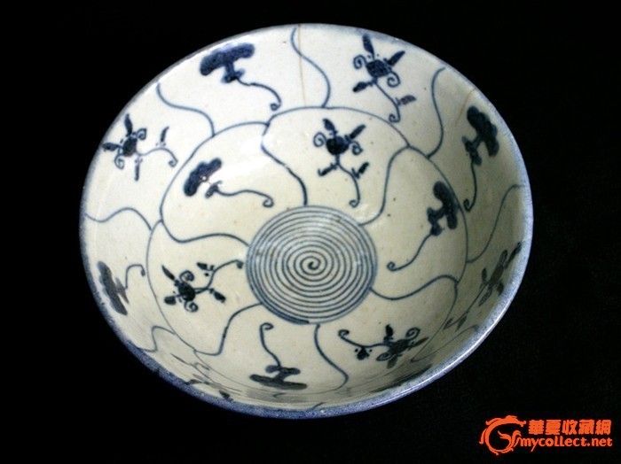 <em>雍正</em>灵芝青花旋纹碗! !本人地摊里所有东西都包