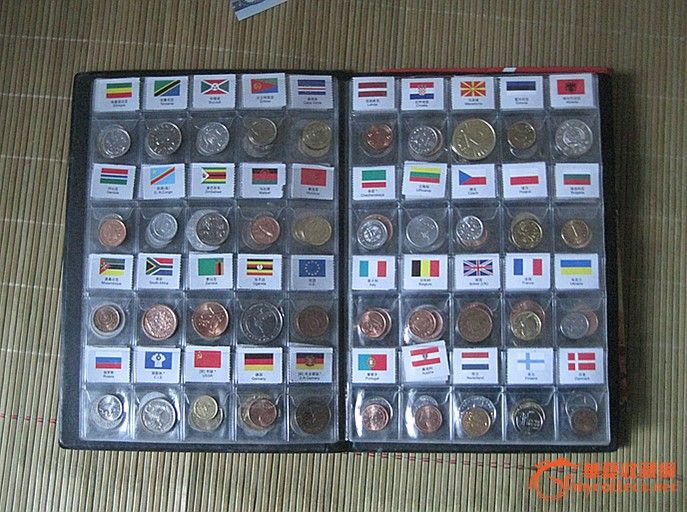 外国钱币硬币世界120个国家硬币收藏册礼品册