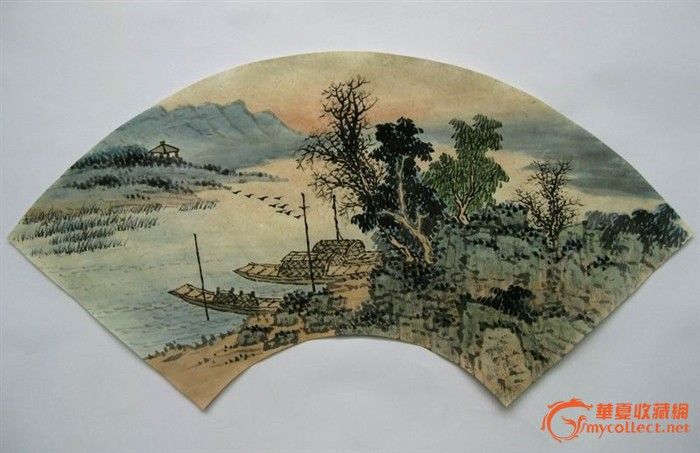 国画山水扇面_国画山水扇面价格_国画山水扇