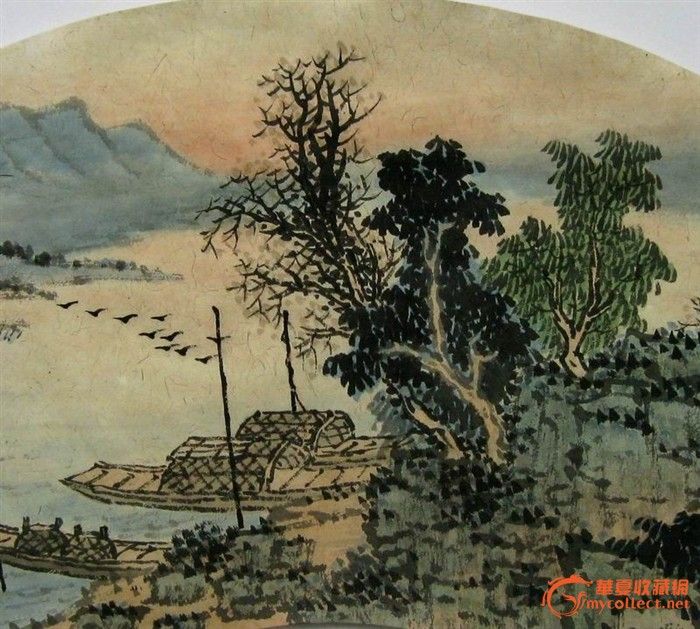 国画山水扇面_国画山水扇面价格_国画山水扇