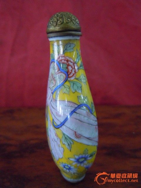清代老北京画廊彩鼻烟壶_清代老北京画廊彩鼻