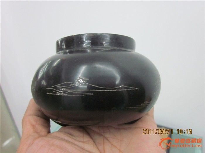民国脱胎漆器茶叶罐图片