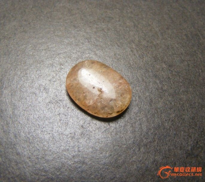 通透性好 清代.老粉红碧玺宝石椭圆帽正大镶嵌