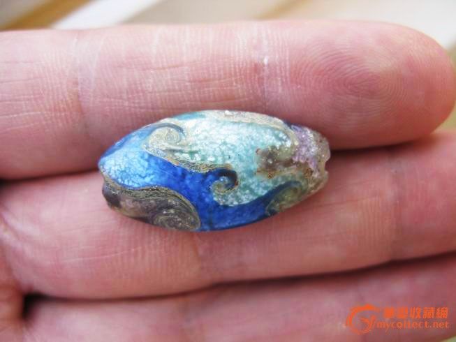 海蓝青内洒金琉璃挂珠_海蓝青内洒金琉璃挂珠