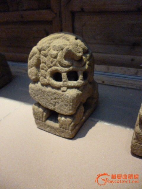 明 老石狮子 一组 四个_明 老石狮子 一组 四个