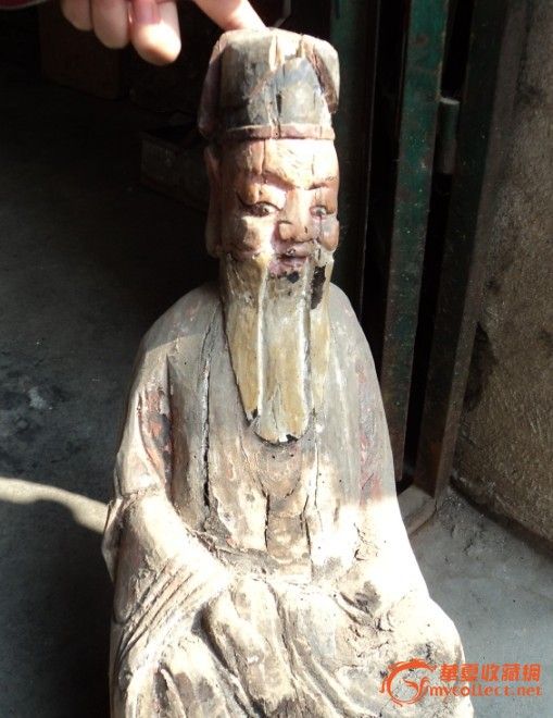 木雕大土地神造像-木雕大土地神造像价格-木雕