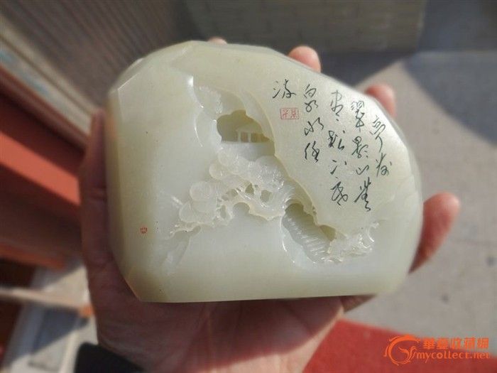 春节到 孙永力作 大原籽雕刻 楼台阁下盼夫归_