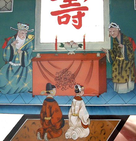 清代郭子仪拜寿人物玻璃画