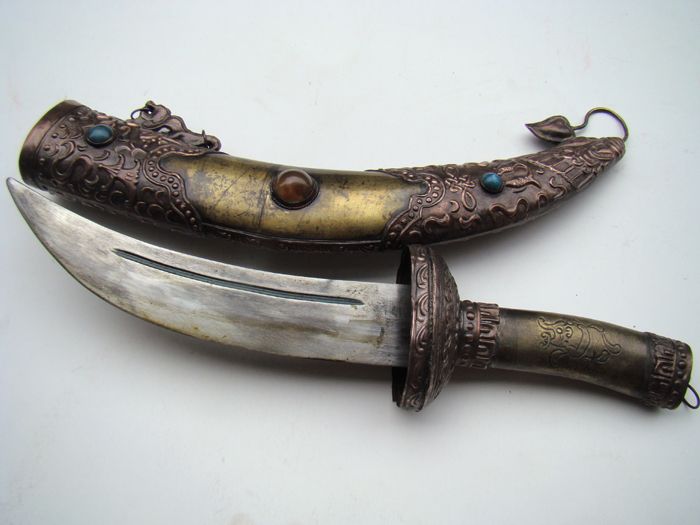 一把带*魈珠宝老柳叶弯*