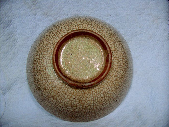 碎瓷开片大碗.宽20.2厘米高7厘米.包老