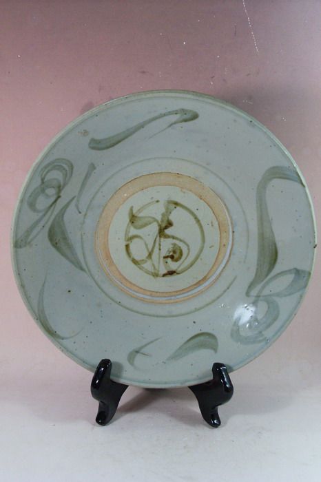 全品价格_明代青花福字大盘 全品图片_来自藏友潮风古玩阁_瓷器_地摊