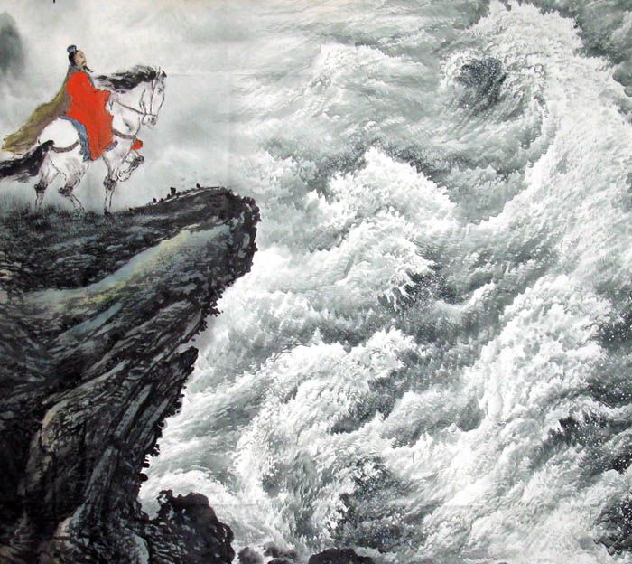 于育才最新创作·海水精品山水·观沧海