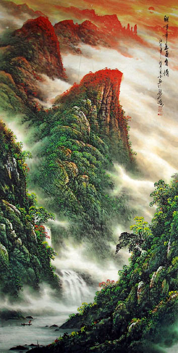 李宗峻山水画作品图片