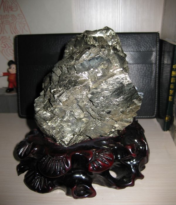 铜矿石标本摆件