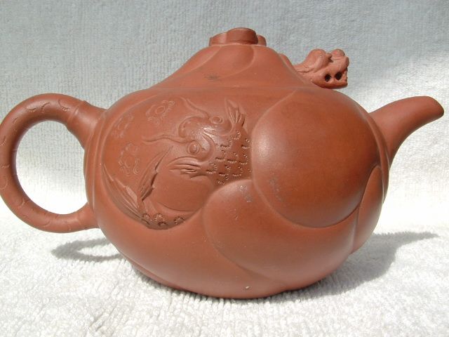 保真高级工艺师吴同芬早期制鱼化紫砂壶