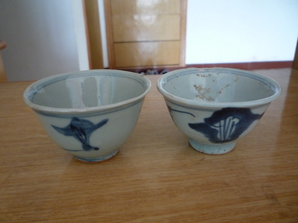 明代小酒杯一对