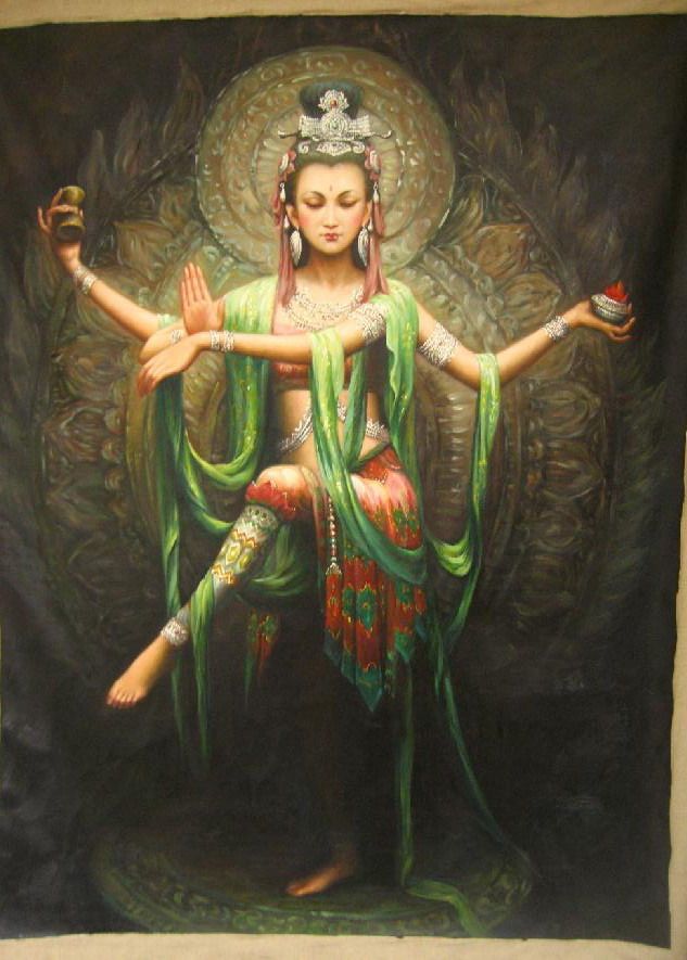 ██ 观音像 ██  大规格油画收藏