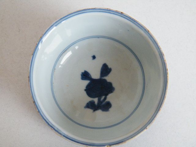 大开门明代"富贵佳器"款青花碗