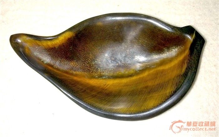 珍贵极品明代犀牛角笔洗