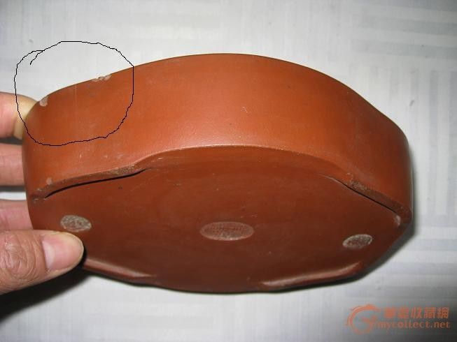 清代葛明祥造小紫砂花盆