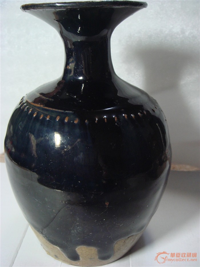 明代黑釉玉壶春瓶图片图片