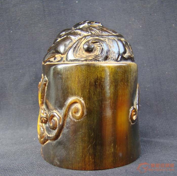 保真的清代犀牛角老印章