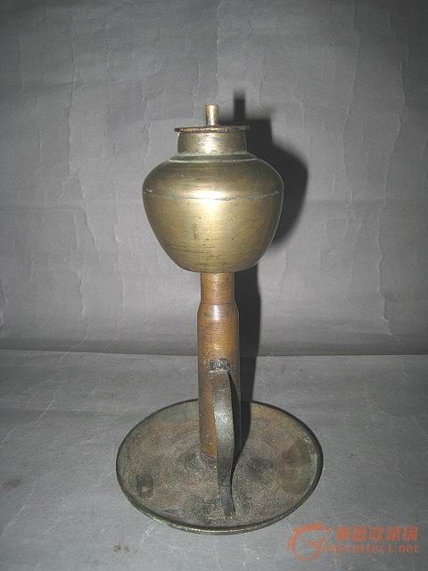 清代老油灯,古代油灯,唐代油灯_大山谷图库