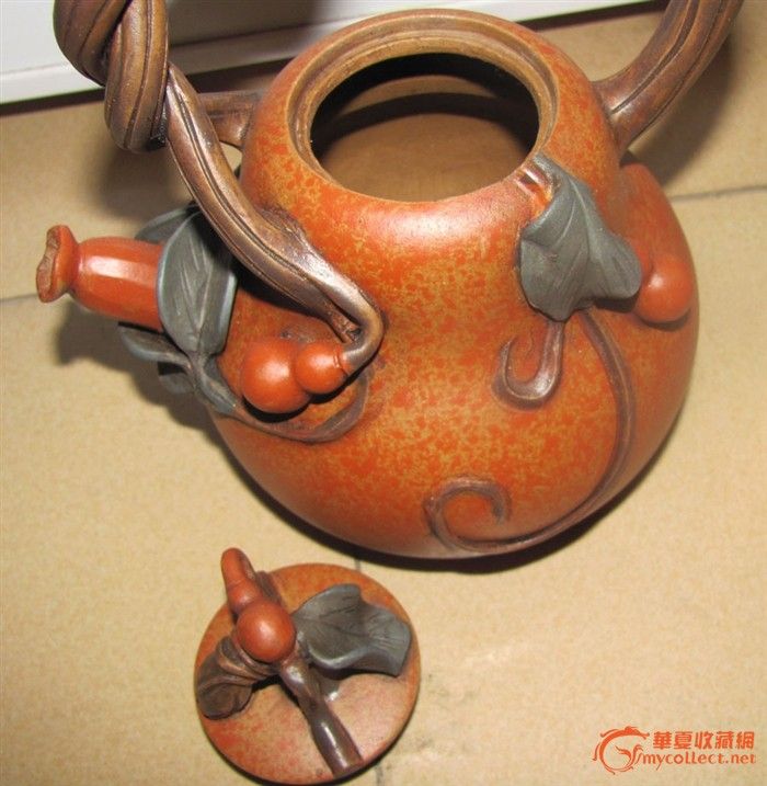 高级工艺大师蒋蓉制 葫芦紫砂壶