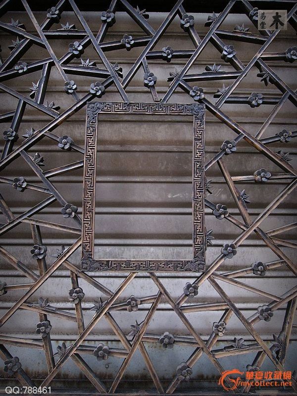 冰凌纹梅竹窗花