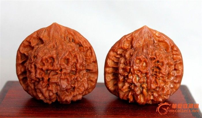 文玩核桃(麻核桃)极品大官帽一对