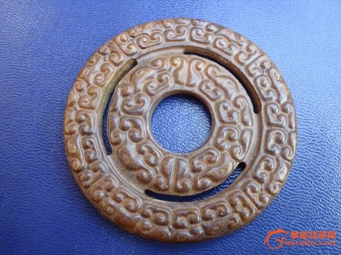 卷龙纹双层玉环