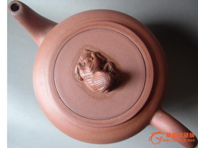 ◢焱煌轩◣70年代文革周桂珍款花卉诗文高狮灯紫砂壶