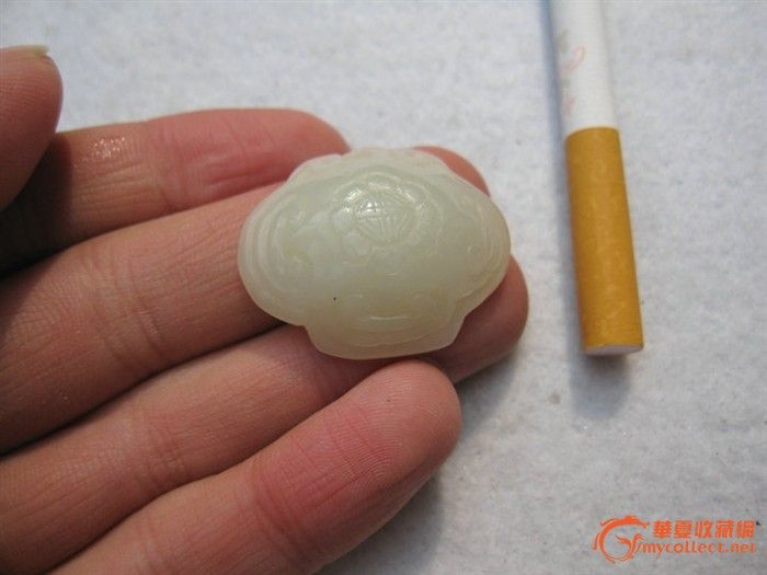 清代白玉帽正
