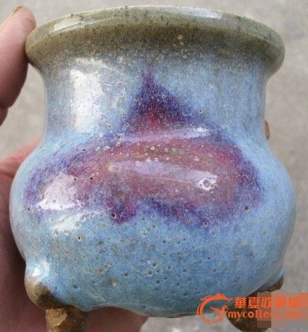 钧窑红香炉图片,圆形香炉,宋钧窑(第13页)_大山谷图库