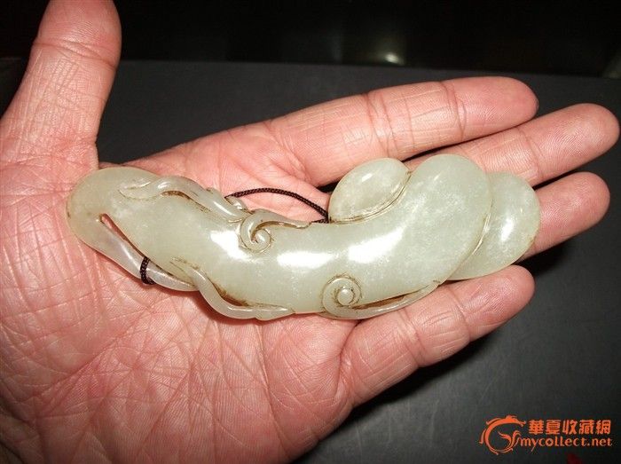 明代 和田 玉如意