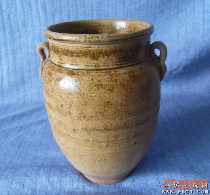 唐青瓷(宣州窑)双耳罐