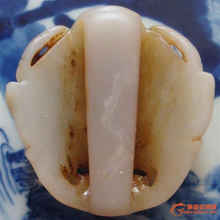 古玉 清 和田玉 和田青白玉 钟馗 辟邪护身腰佩