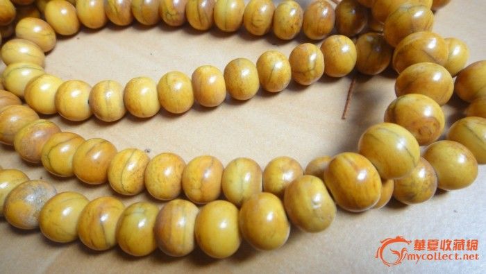 清代老虎骨佛珠串108颗