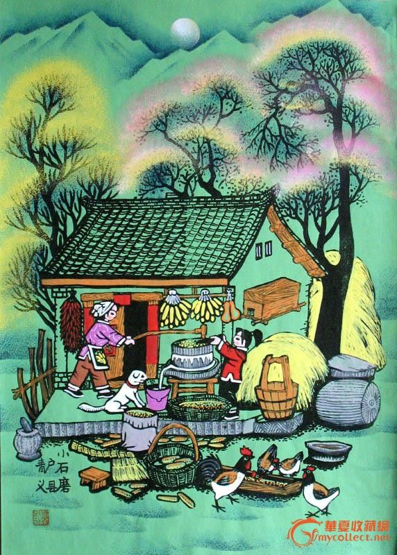 农民画-张青义水彩画作