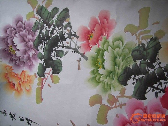 国画 陈芬清 牡丹图 品相自鉴