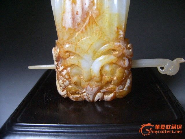 老玉玉*和田白玉帽冠