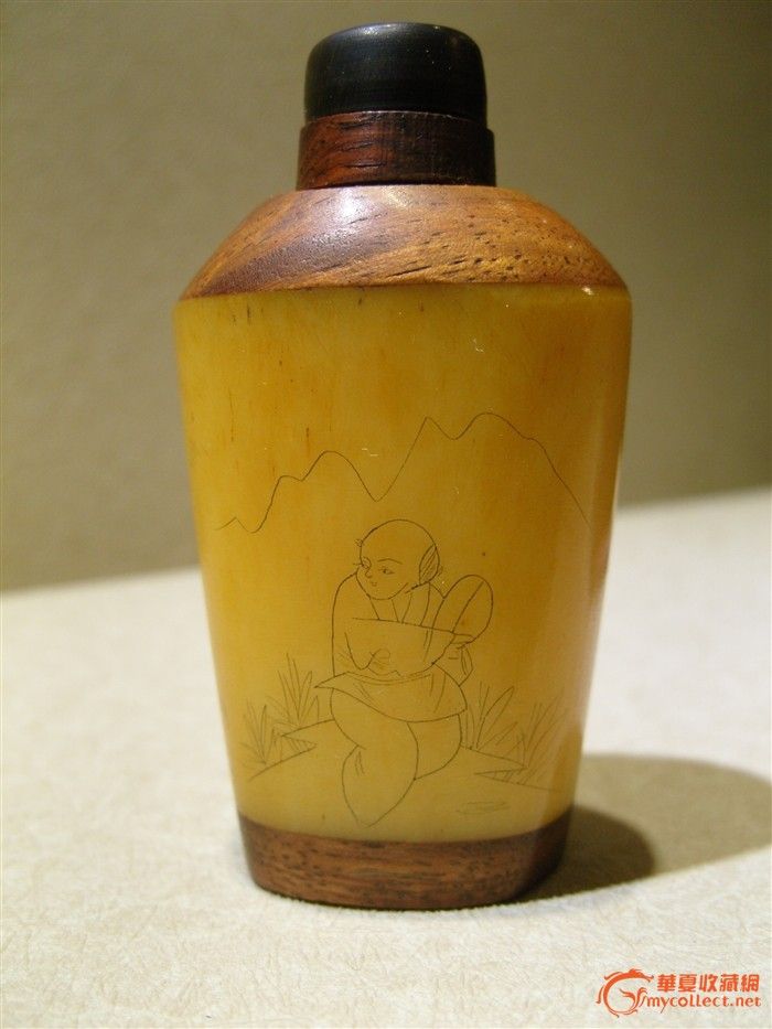 自制牛骨人物鼻烟壶(大)——活动价