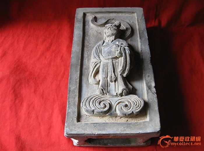 精美高浮雕汉钟离人物砖雕