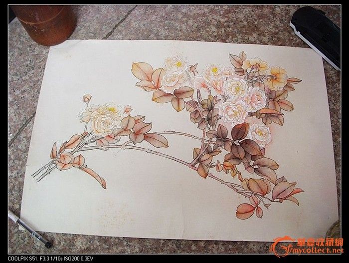 六幅手工宣纸画