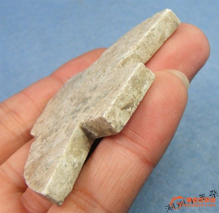 三包! 高古-良渚文化青玉带灰皮皮壳大玉鸟